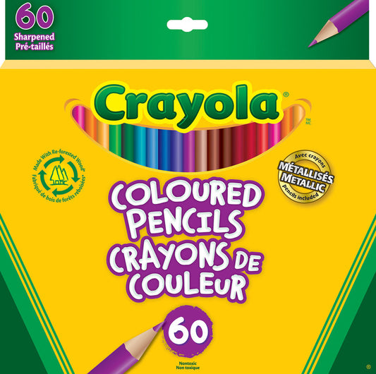 Crayola - 60 crayons de couleur