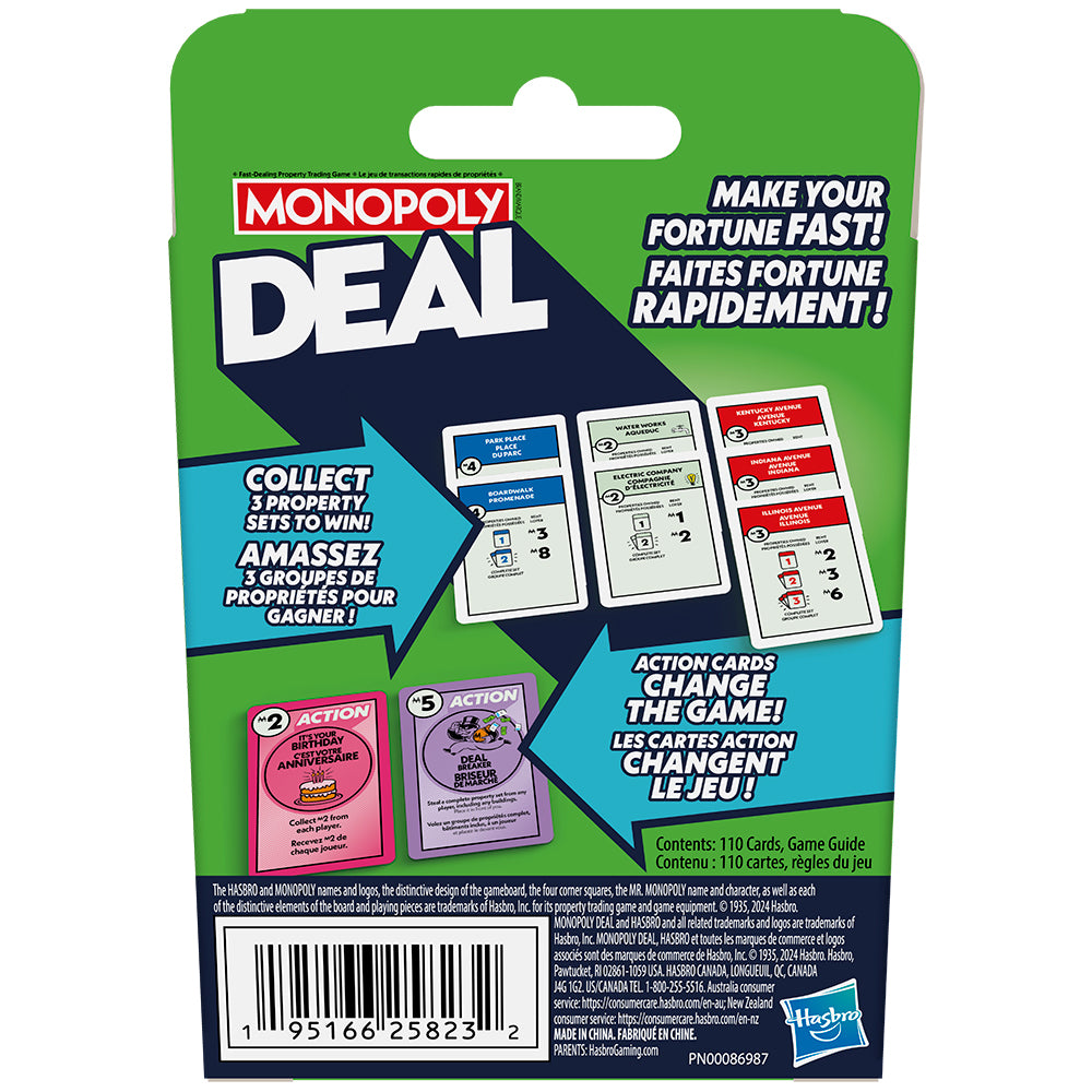 Jeu Monopoly Deal Refresh Bilingue