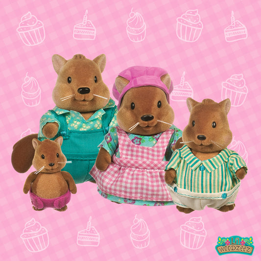 Li'l Woodzeez - Famille d'écureuils Bushytails